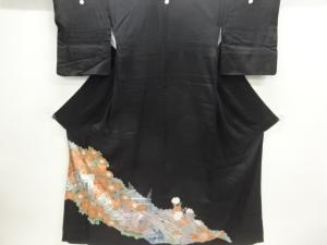 菊模様留袖（比翼付き）